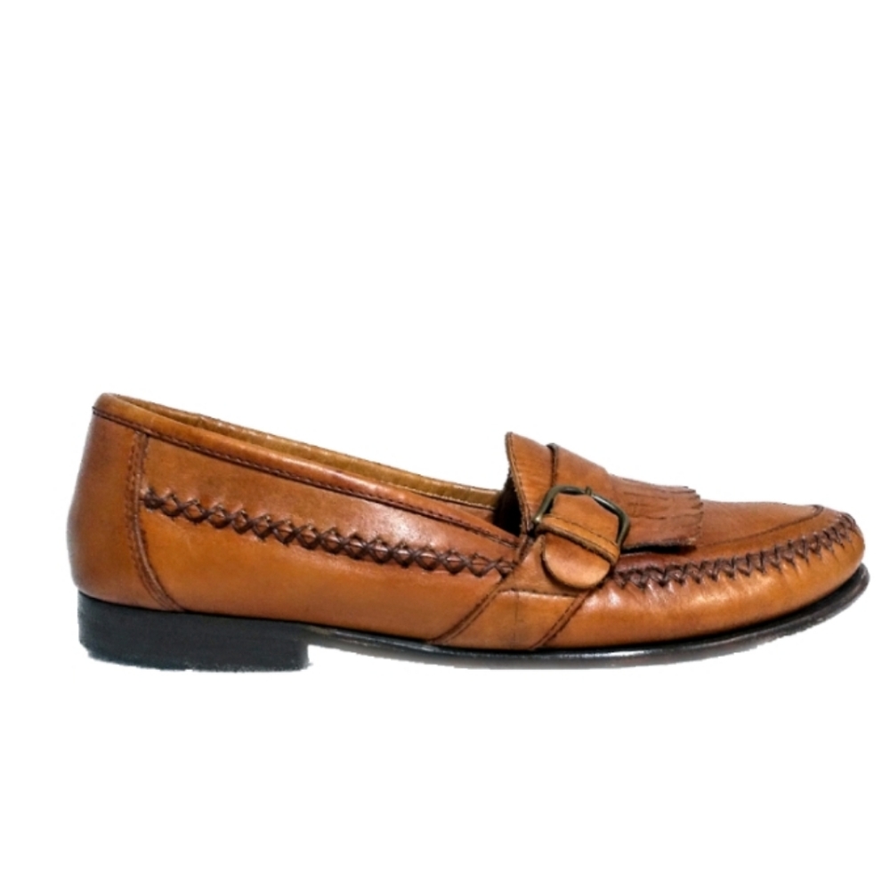 Bert Pultizer Kilt Moc Toe Buckle Loafers Sz 10.5
